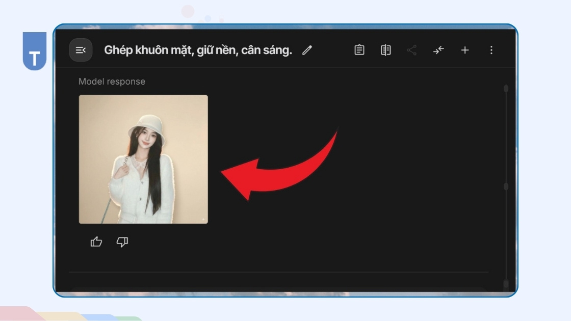 Nano Banana là gì? Cách sử dụng công cụ tạo ảnh AI mới nhất từ Google 13 Nhận ảnh kết quả và chỉnh sửa thêm nếu cần