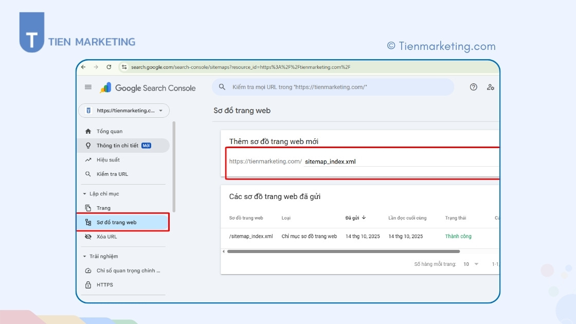 Cách submit sitemap lên Google Search Console