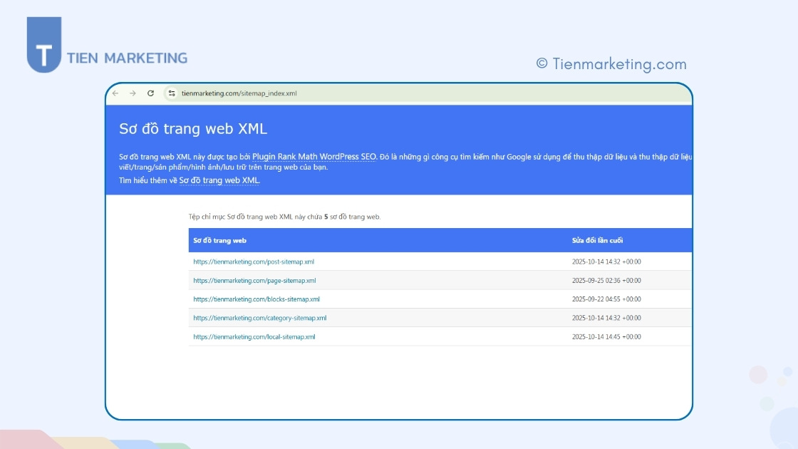 Cách tìm sitemap trên một website WordPress