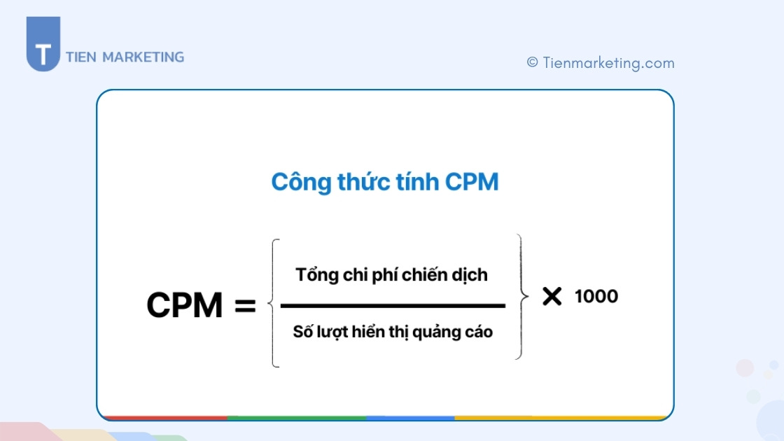 Công thức tính CPM và ví dụ thực tế
