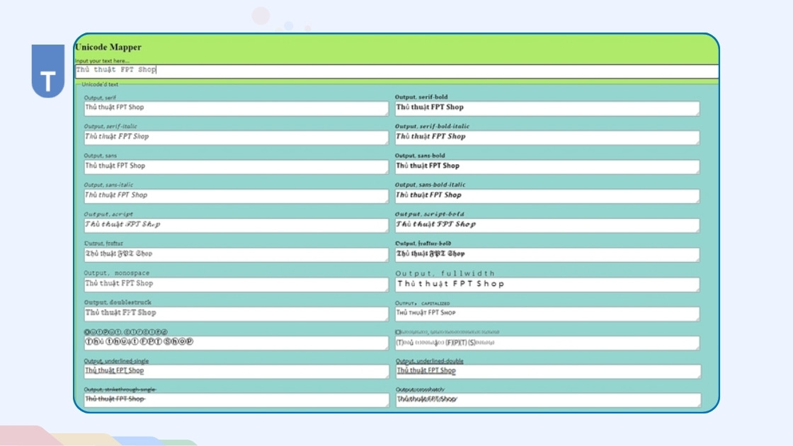 Hướng dẫn 8 cách đổi font chữ FB in đậm nghiêng đẹp nhất 2025 6 Đổi font chữ FB bằng Slothsoft