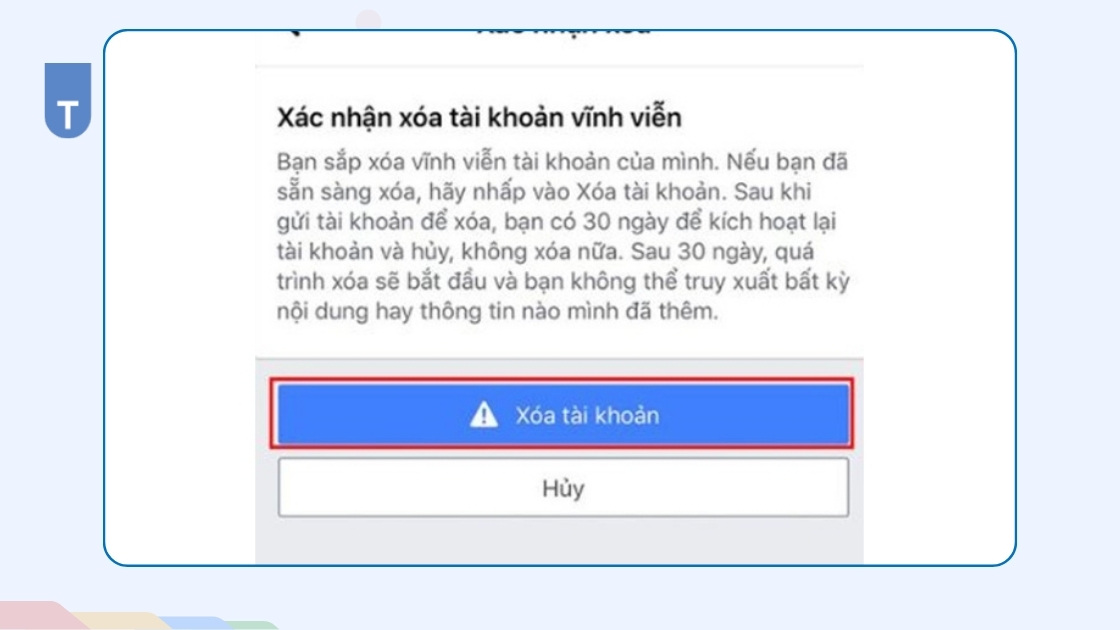 Giao diện thông báo và xác nhận
