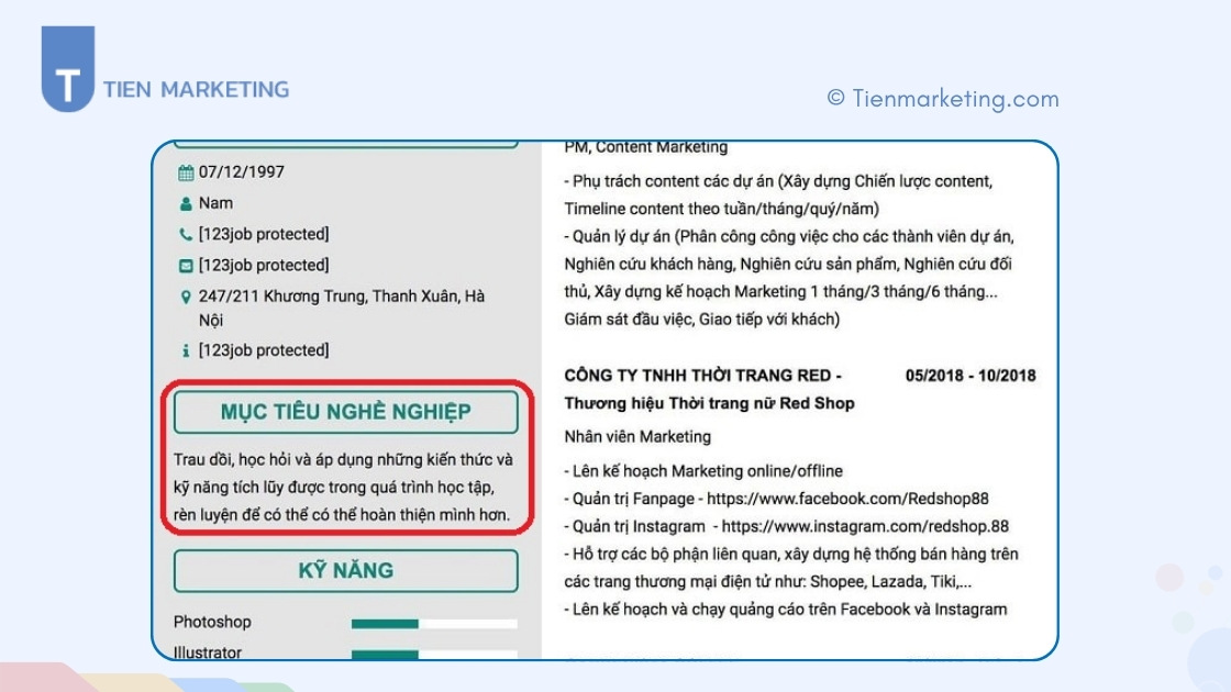 Mục tiêu nghề nghiệp trong CV là gì?