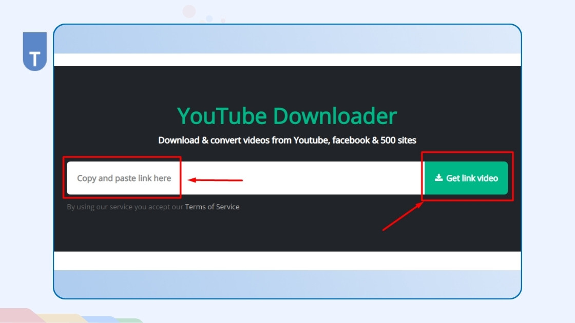 Tải video Youtube trên web Ytop1.com